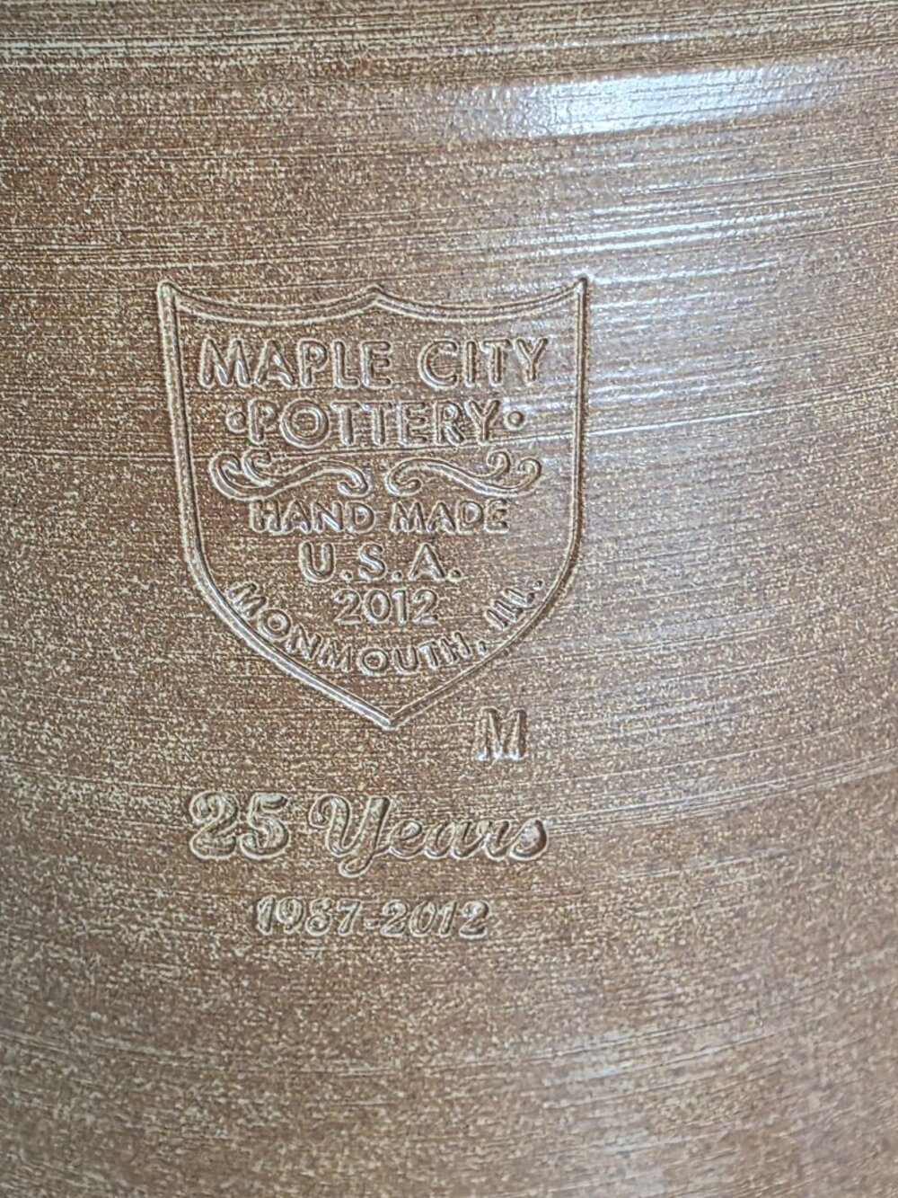 Maple City Pottery Crock, Like New - Picture 2 of 5